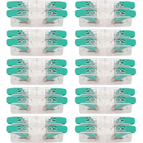 Lot de 10 connecteurs de fils 2 entrées/2 sorties, conducteur en cuivre de 0,5 à 6 mm², pour appareils ménagers (1/4)
