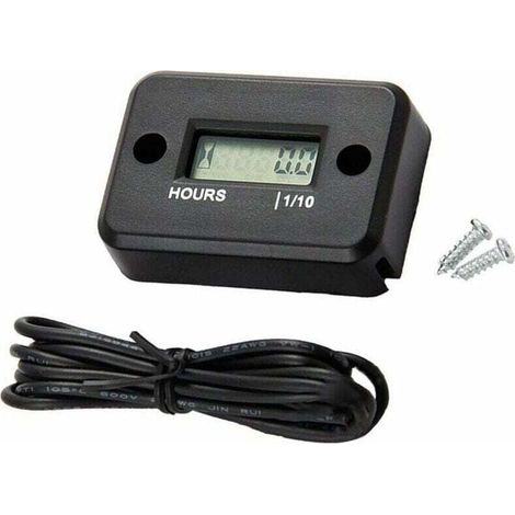 Ulisemtanche Display LCD Contaore digitale Timer per Quad Moto Motoslitta Motocross Pit Bike Tosaerba Trattore Camion