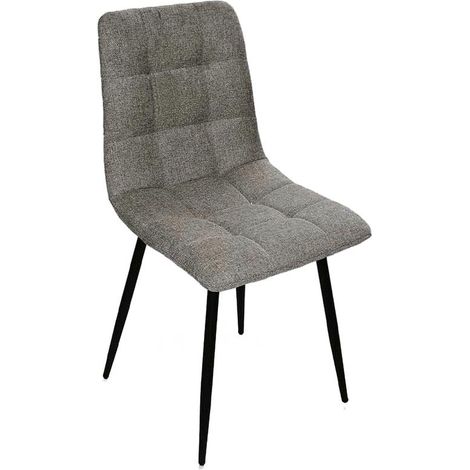 Set 4 sedie sedie imbottite grigia cm 44x55x88h