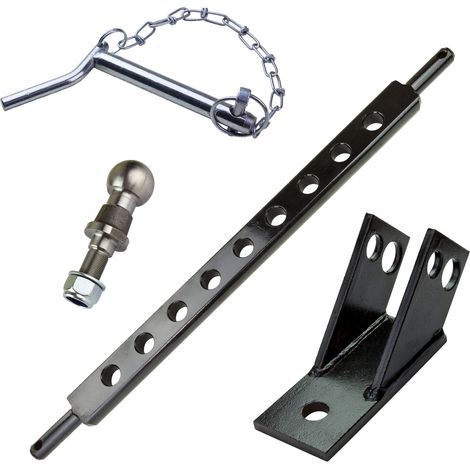 Drehsicherung mit Ackerschiene 800 mm Kat1 Kugelkopf Bolzen Anhänger Zubehör (1/5)