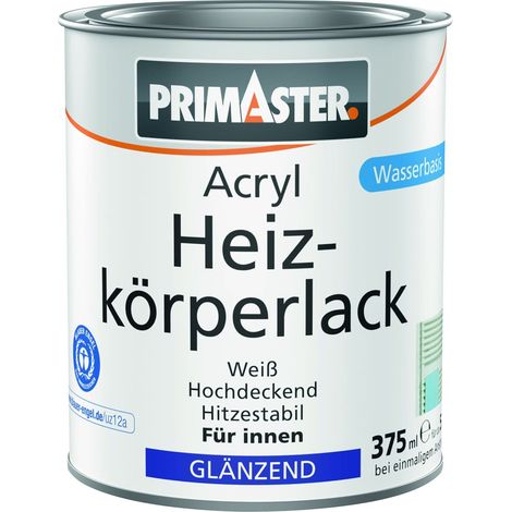 Primaster Acryl Heizkörperlack weiß glänzend 375 ml Acryl Lack
