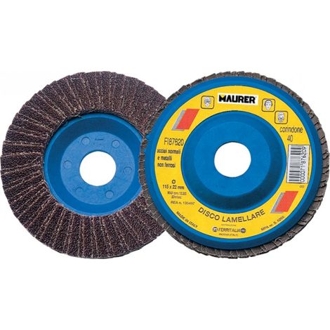 DISCO LAMELLARE CORINDONE Ø115MM GR 80 MAURER PLUS