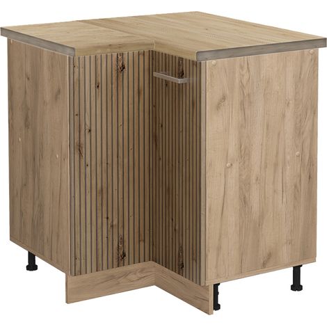 Mobile ad angolo cucina R-Line, Rovere artigianale, 75.6 cm , PL Rovere, Vicco (1/5)