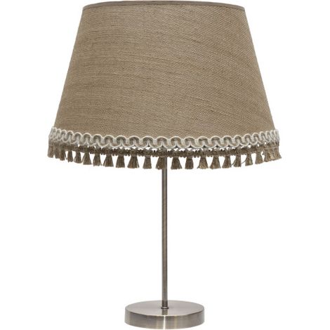AKUNADECOR - Hohe Tischlampe Modell Ada Leder/Sand (1/2)