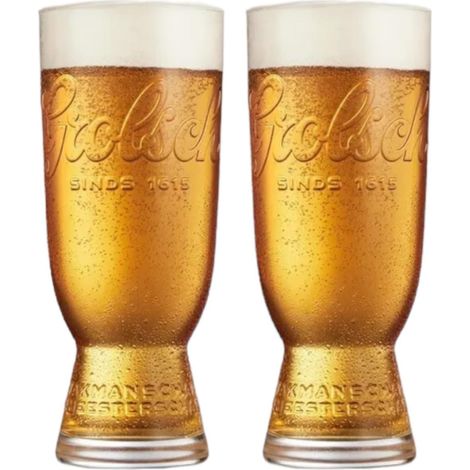 Lot de 2 verres Grolsch - Verres à bière - Neufs