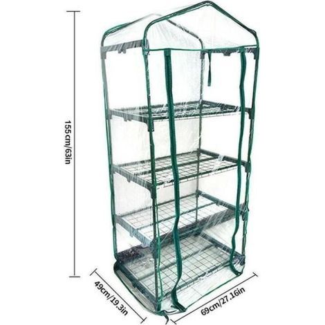 4 Levels 1 PC Greenhouse Cover, Portable Garden Mini Greenhouse for Flowering Plants and Gardening.