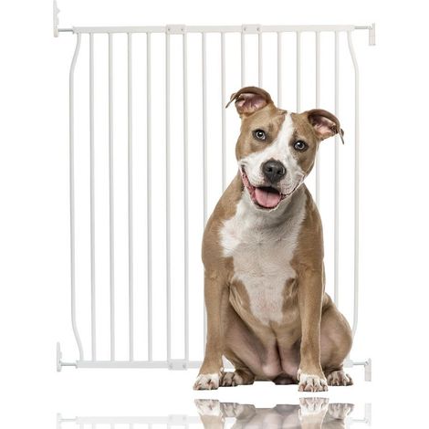 Bettacare Eco Screw Fit Pet Gate, White, 90cm - 100cm, Screw Fitted Dog Gate, Safety Gate for Puppy