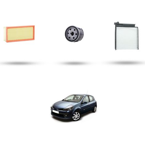 Kit tagliando 3 filtri compatibile con Renault Clio III 1.6 16v 82kw Dal 2005 (1/5)