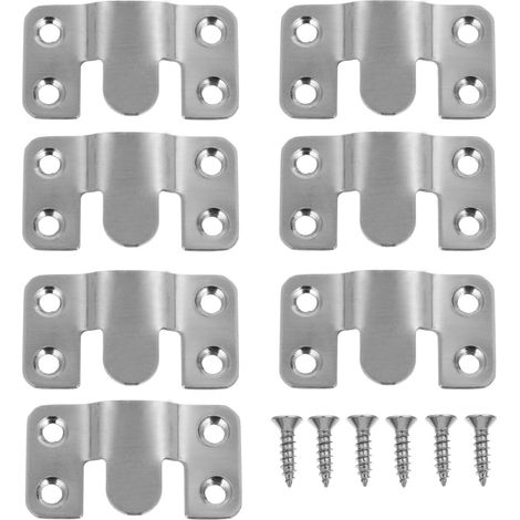 Crochet à vis, inox, argenté, pour cadres, à visser, plafond (1/5)