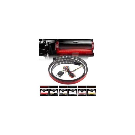 Barre lumineuse de hayon de camion 49 "Flèche Triple rangée LED Clignotant Frein inverse Barre lumineuse clignotante double