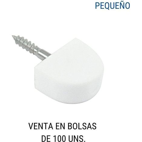HERRAJES ALK soporte estante pq con tornillo blanco (100u) , 0BOLSA (1/2)