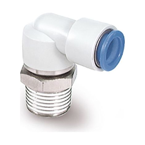 Équerre mâle SMC KS vers Enfichable 4 mm M6 ( Prix pour Sachet de 2 )
