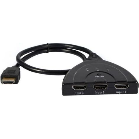 Adaptateur HDMI 3 Ports - 1080P - Support 3D - Commutateur Automatique (1/4)