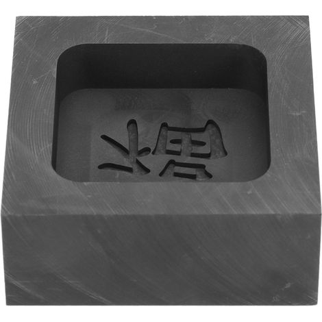 Moules de coulée en graphite à stabilité thermique moules à lingots de coulée en or et en argent (pour le caractère chinois A). (1/5)