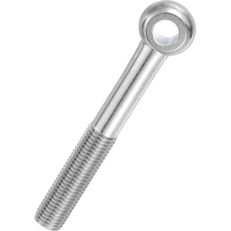 Boulon à Œil M16x120mm Boulon à Œillet de Levage pour Balancement d'Épaule, Vis Poisson en Acier Inoxydable 304, Filetage Métrique à Demi-Denture Trou Coulissant, Argentée (1/5)