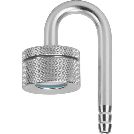 Atomiseur de CO2 en alliage d'aluminium avec ventouse pour aquarium, raffineur de dioxyde de carbone, argent. (1/5)