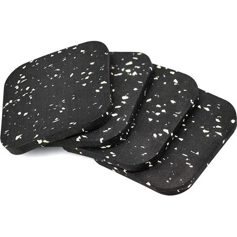 4 Pièces Antiderapant Patin en Caoutchouc 100 100 10mm Tampon Caoutchouc Patins Antidérapants Meuble pour Meubles lit Machine à Laver et sèche-Linge (1/4)
