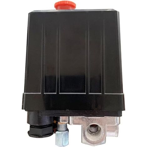 Compresseur - Interrupteur à pression 4 voies AC 220 V - Soupape de commande à trou unique pour compresseur d'air - Pour démantèlement rapide de la pression