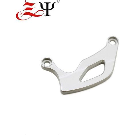 Protection de disque de frein argentée pour BMW R1200GS Oil Bird (modèles 2005 à 2012). (1/4)