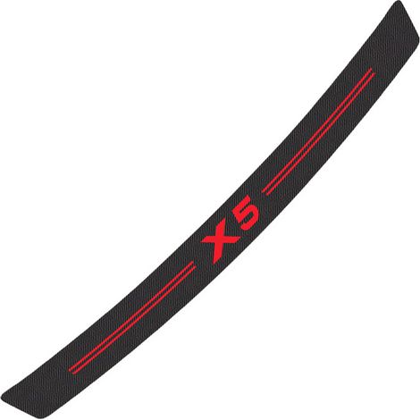 (Forx6-Noir Rouge) Autocollant de coffre de voiture, accessoire auto, autocollant en fibre de carbone compatible BMW (1/5)