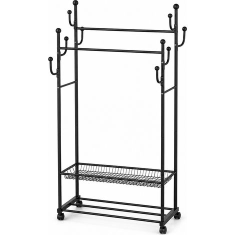 Porte Manteau Cactus Mobile Multifonction pour Chambre Noir 80 cm (1/5)