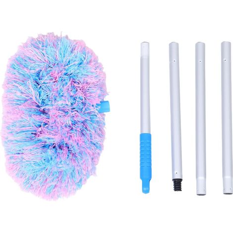 Plumeau Ventilateur Plafond Microfibre avec Manche Long Brosse Démontable (1/5)