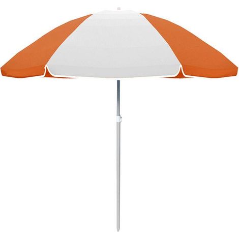 Sombrilla Oxford Acero Color Naranja 160 cm jardin piscina playa MARBUENO SUMMER