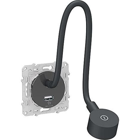 Schneider Electric Odace lámpara de lectura eléctrica antracita 2W