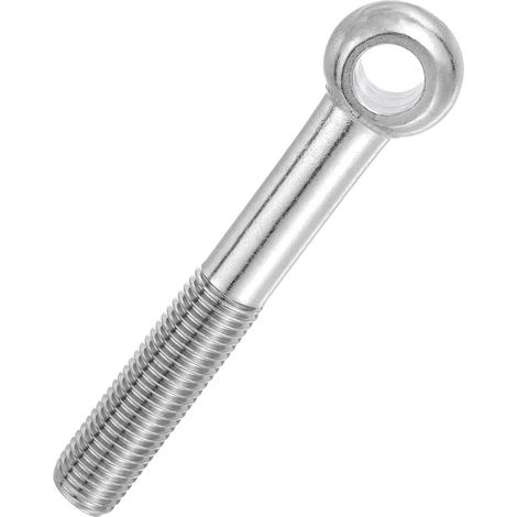 Boulon à Œil M20x140mm Boulon à Œillet de Levage pour Balancement d'Épaule, Vis Poisson en Acier Inoxydable 304, Filetage Métrique à Demi-Denture Trou Coulissant, Argentée (1/5)