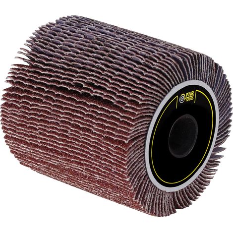 Fartools – Brosse à lamelles abrasives Ø60mm – L60mm pour ponçage bois et métal – Idéale pour surfaces lisses et étroites (1/4)