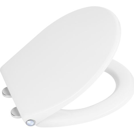 Abattant WC PHARO avec éclairage LED, Soft Close, Easy Take, blanc (1/4)