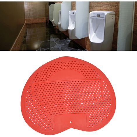 Dieser verstopfungshemmende, desodorierende und langanhaltend duftende Urinalfilter eignet sich ideal für Badezimmer, Toiletten, Büros, Restaurants und Schulen. (Rot) (1/5)