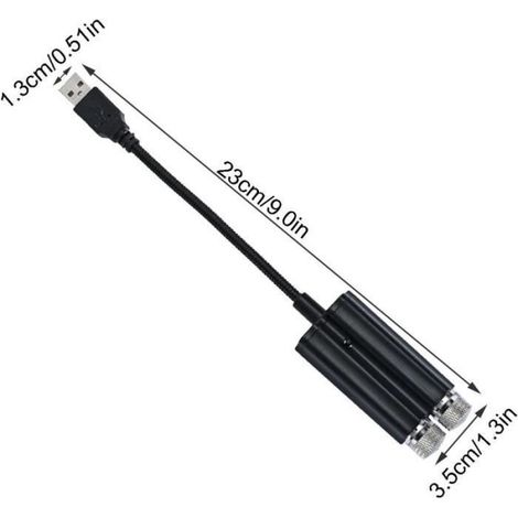 Projecteur USB Starlight - Mini Lampe LED - 3 Modes d'éclairage - Aluminium - 360° Ajustable (1/4)