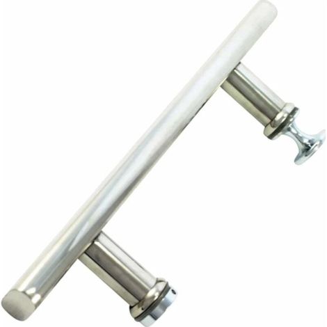Poignée de porte de douche en acier inoxydable, 140 mm, espacement des trous 14 cm