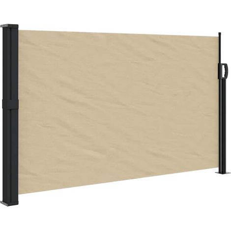 vidaXL Tenda da Sole Laterale Retrattile Beige 120x500 cm