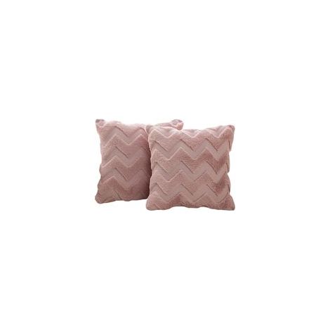 Housse de coussin décorative, taie d'oreiller pour canapé, chambre, chaise, lit, 45x45 cm, peluche unie, 2 pièces.