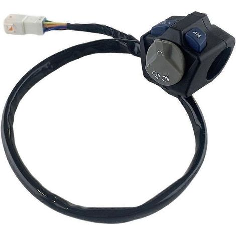 Bouton d'arrêt universel pour feux de moto, installation facile, compatible avec de nombreux modèles. (1/5)