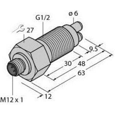 [GEBRAUCHT] B-Ware TURCK Eintauchsensor Sensor Strömungsüberwachung Steckanschluss Gas M12 4 Draht (1/2)