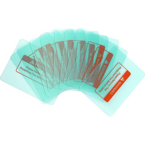 10 pièces Aouvercle de Soudure Lentille Plaque, Protection Casque de Soudage Couvercle de Lentille 110 x 90mm