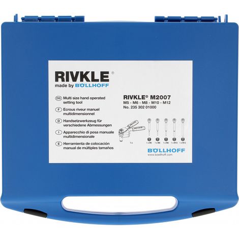 Coffret avec Pince M2007 Equipee M5-M6-M8-M10-M12 (1/2)