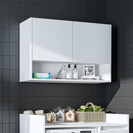 Roomart Waschmaschinen-Überbauschrank 100 cm, Weiß