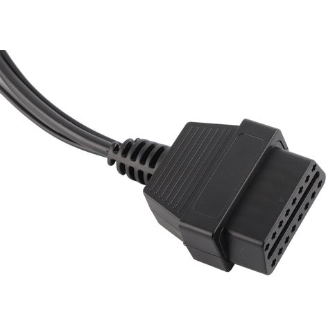 Adaptateur OBD2 3 broches vers 16 broches, câble de diagnostic pour Fiat, Alfa Romeo et Lancia, connecteur de test moteur, outil de scan automobile, compatible avec les voitures européennes. (1/5)