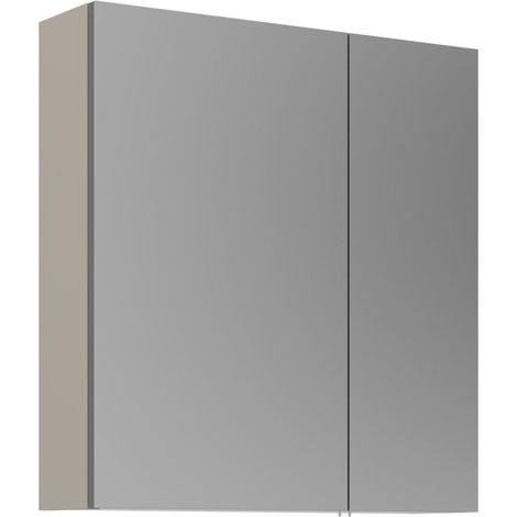 Badezimmerschrank mit Spiegel "Desna 60" – 60 x 16 x 66 cm – Sand (1/3)