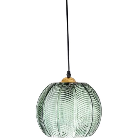Bloomingville Lámpara de Techo Adar Verde Elegante