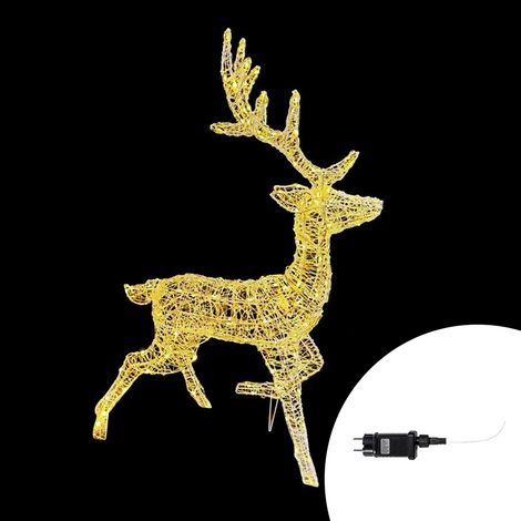Renna Natalizia 150 Led da giardino 110cm Bianco Caldo fisso Wisdom (1/5)