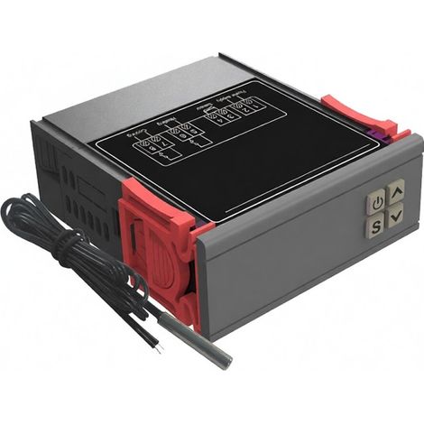 Contrôleur de température numérique STC-1000 : régulateur de température intelligent pour réfrigérateur, avec fonction de correction de température, chauffage et refroidissement, et alarme.