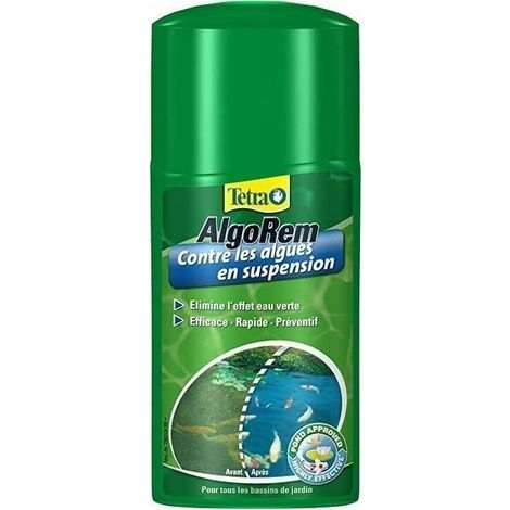 TETRA POND ALGOREM tratamiento contra el agua verde en acuarios -