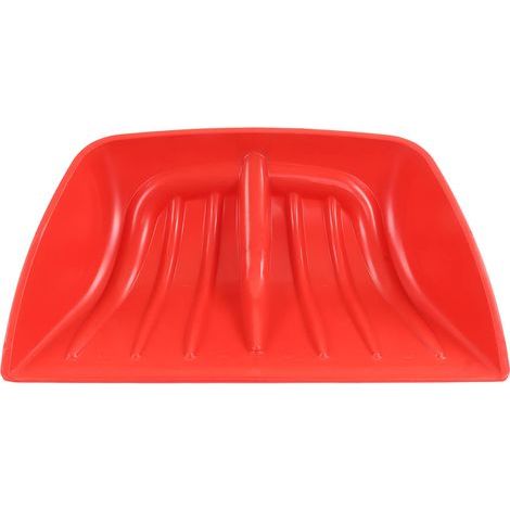 Pelle à neige lame en plastique PP pour gravier, feuilles de sol, construction de jardin, rouge propre (1/5)