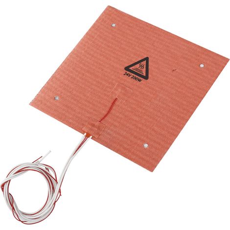 Hochohmiges Silikon-Heizbett 200W 24V 235 x 235 mm für 3D-Drucker (1/5)