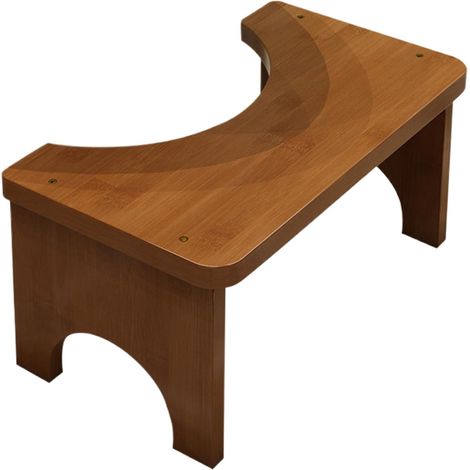 Tabouret pour Toilettes Tabouret de Toilette en Bois Plateforme Anti-Dérapante Pour Toilettes Pour Personnes Âgées Et Domestique Salle De Bain Douche Camping Et Dortoir (1/5)